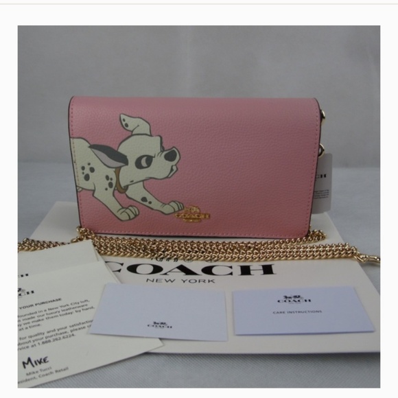 Coach Handbags - DISNEY X COACH CALLIE CHAIN CLUTCH WITH DALMATIAN